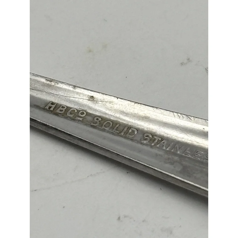 Vintage HB Co Spoon Baby Child Dematasse 4in Stainless‎ Steel Flatware